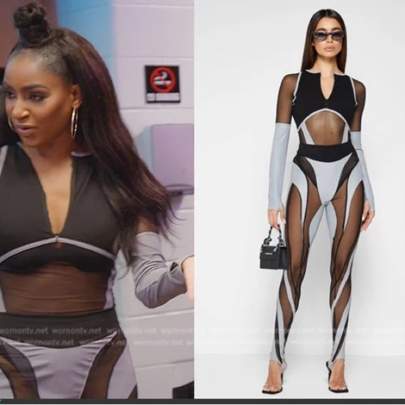 Maniere De Voir Reflective Leggings Size 4 - Picture 2 of 16
